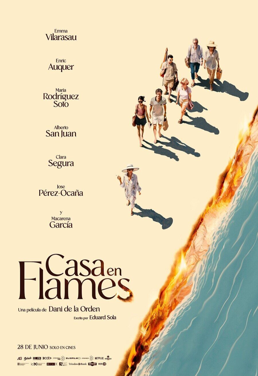 Cartel de Casa en flames - Cartel España