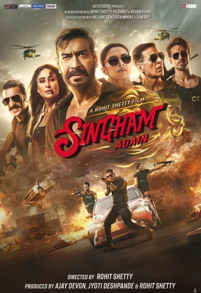 Cartel de Singham Again - Internacional