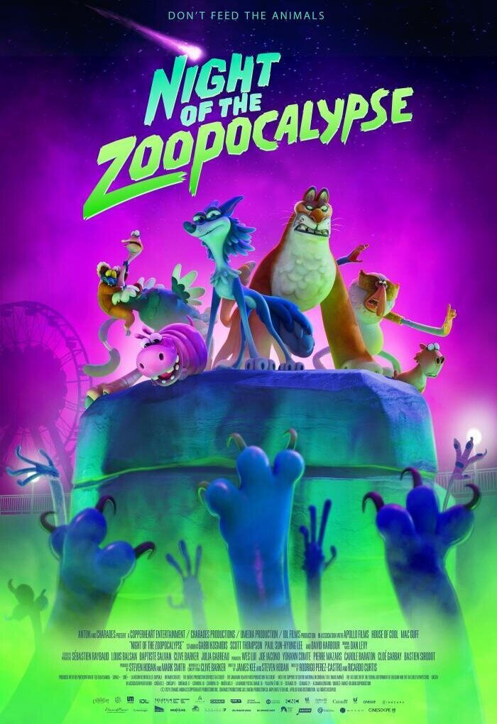 Cartel de Night of the Zoopocalypse - Cartel inglés 2