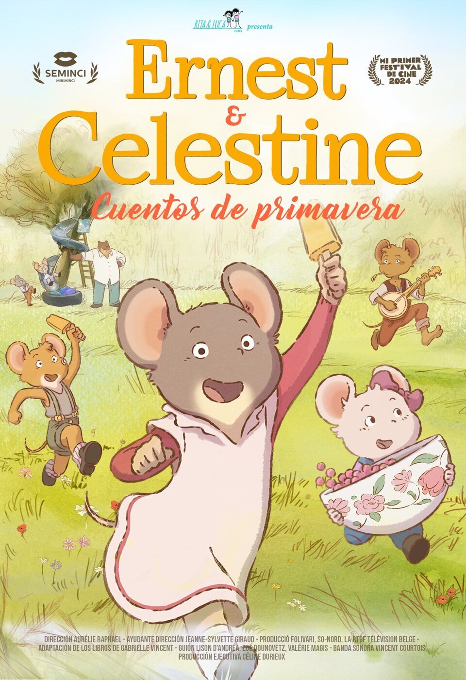 Cartel de Ernest et Célestine au printemps - España