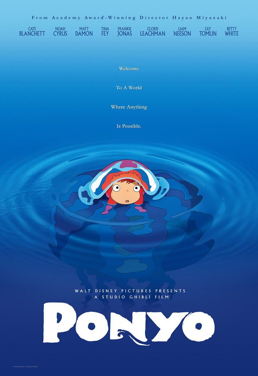 Cartel de Ponyo y el secreto de la sirenita - Estados Unidos