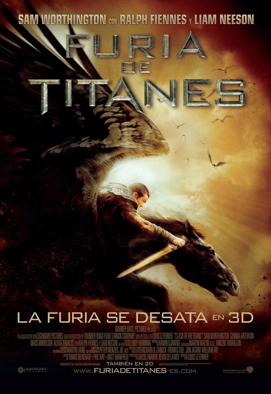 Cartel de Furia de Titanes - España