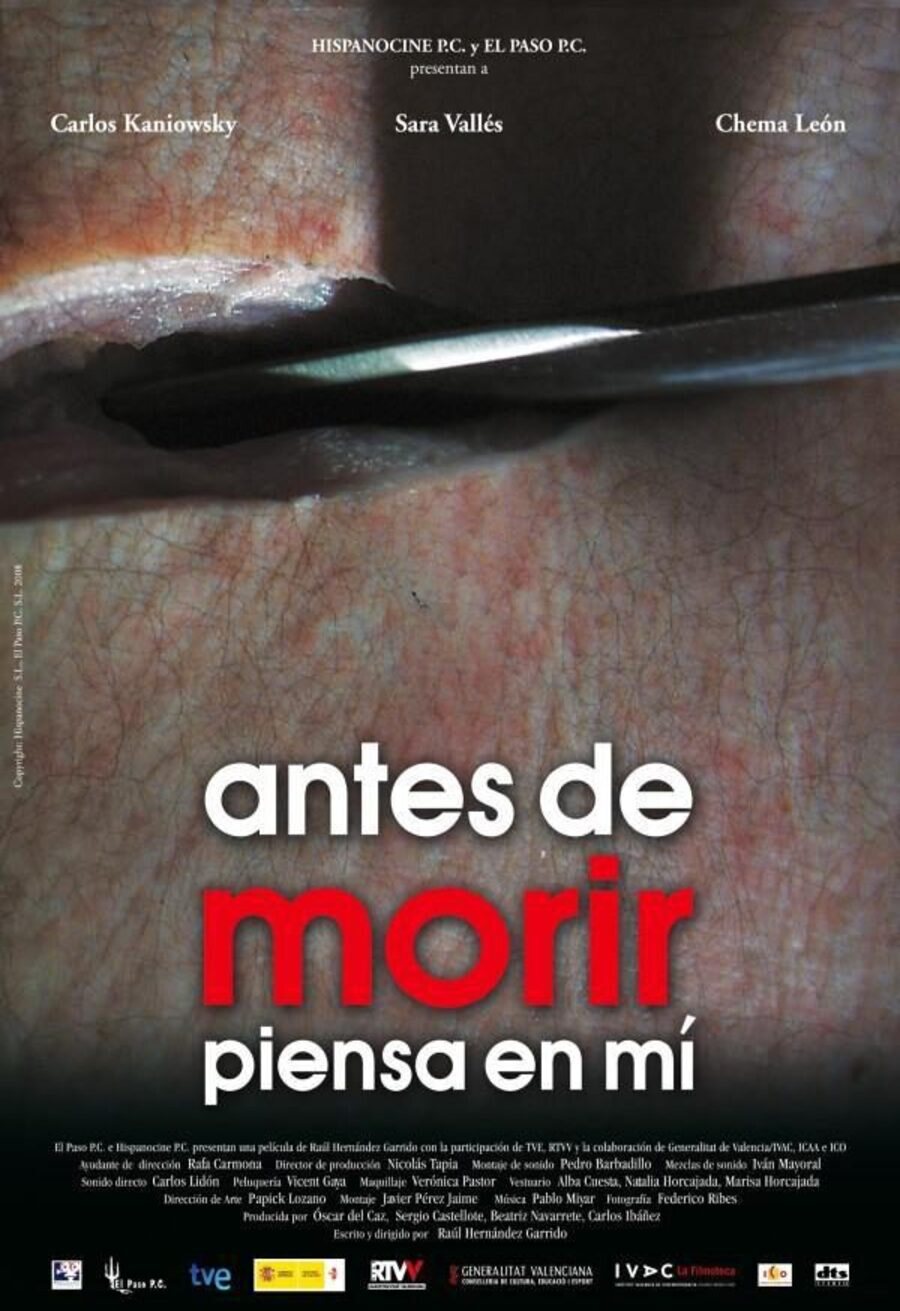 Cartel de Antes de morir piensa en mí - España