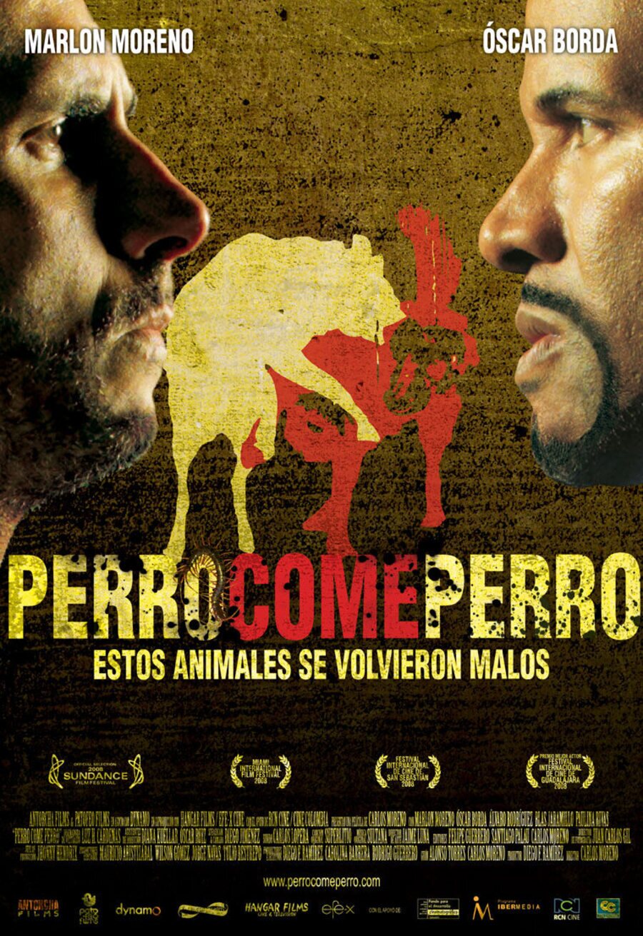 Cartel de Perro come perro - Colombia