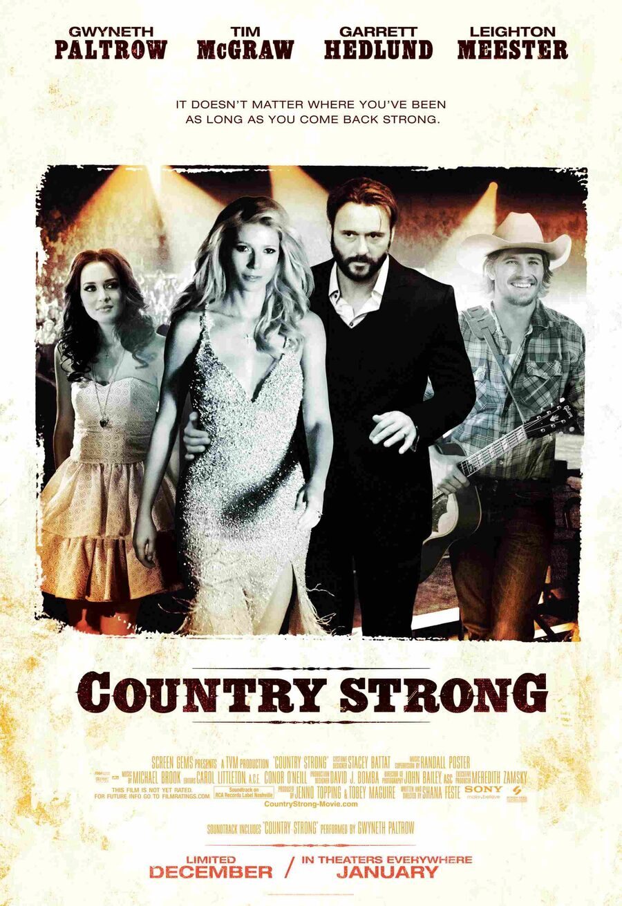 Cartel de Country Strong - Estados Unidos