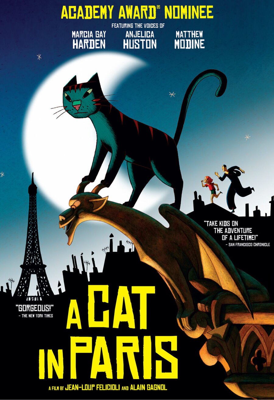 Cartel de Un gato en París - Estados Unidos