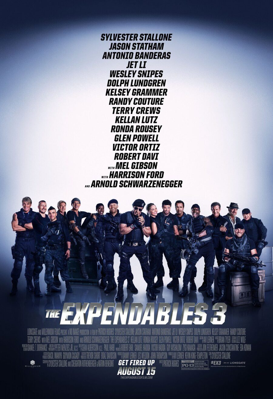 Cartel de Los indestructibles 3 - EEUU