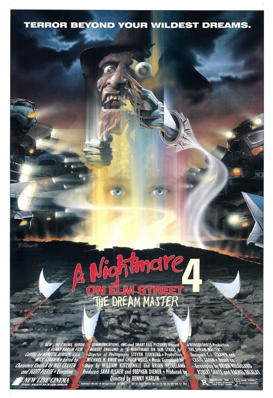 Cartel de Pesadilla en Elm Street 4 - Estados Unidos