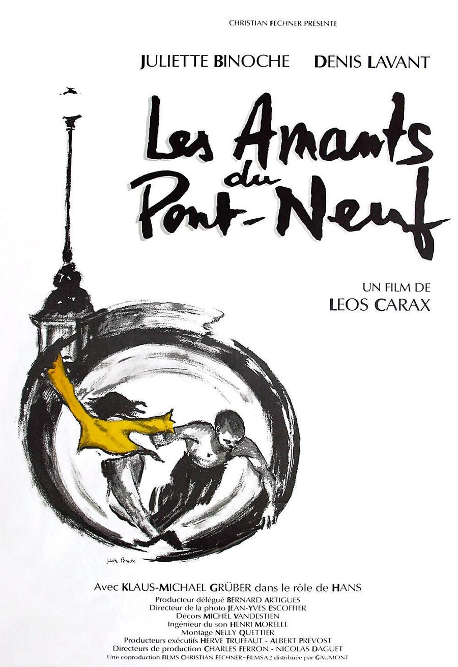 Cartel de Los amantes del Pont-Neuf - Francia