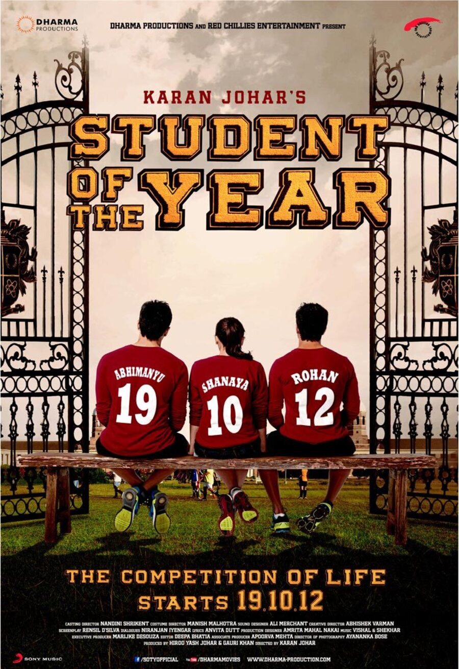 Cartel de Student of the Year - EEUU