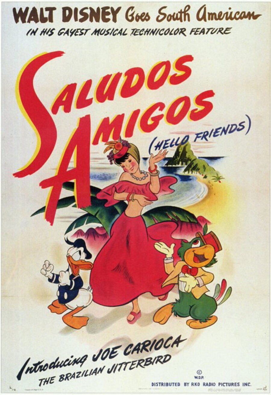 Cartel de Saludos amigos - Estados Unidos