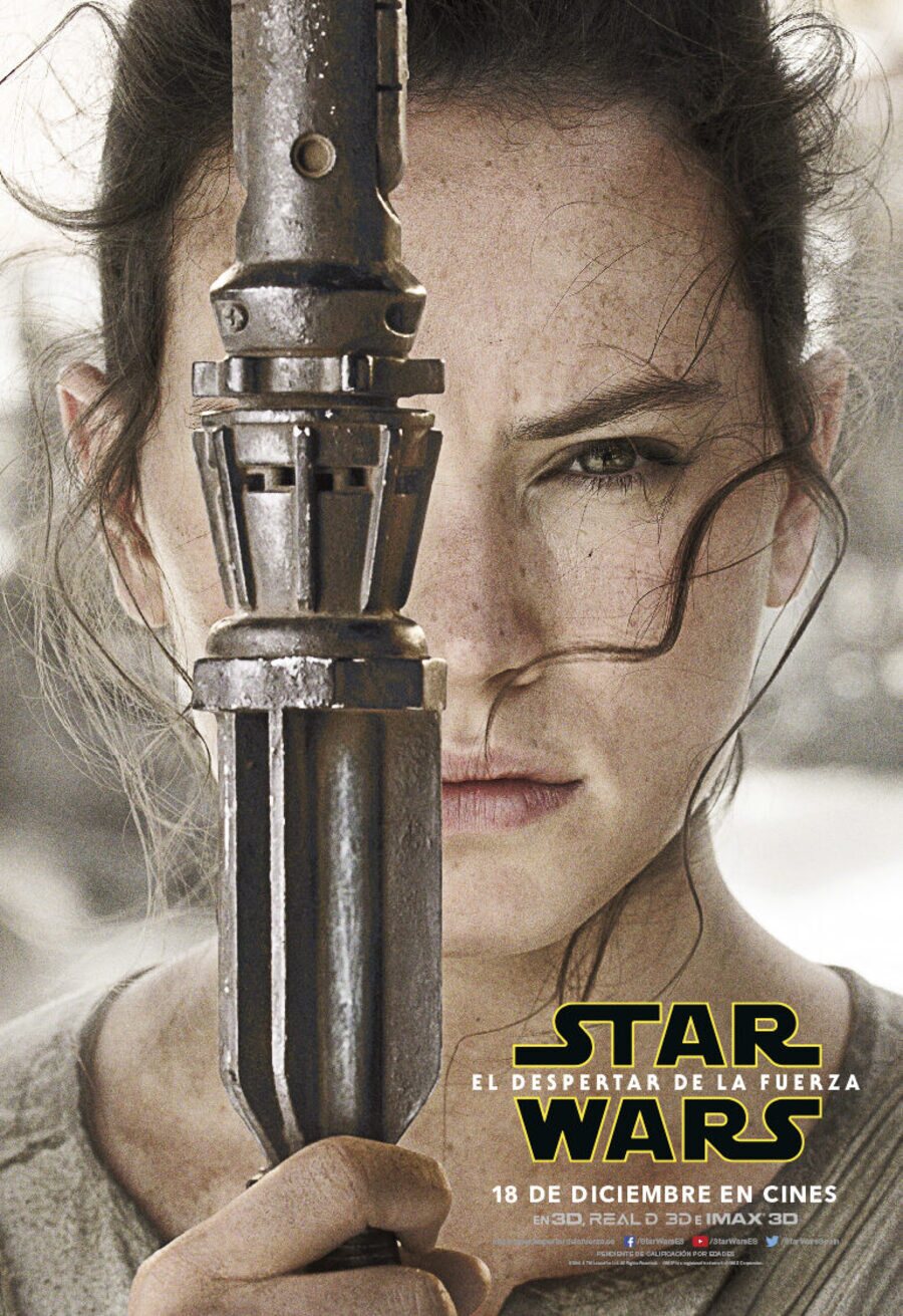 Cartel de Star Wars: Episodio VII - El despertar de la fuerza - Rey - España