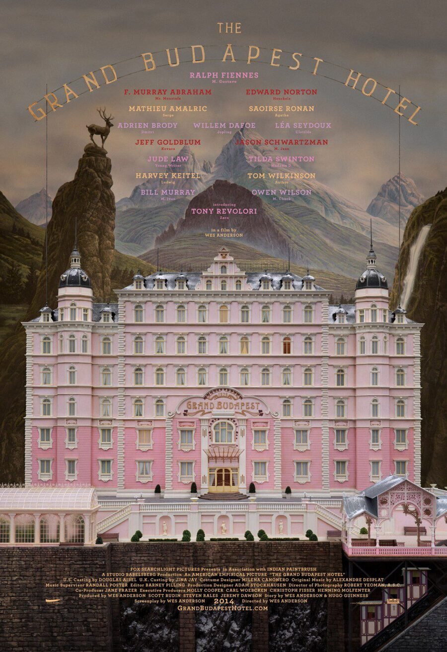 Cartel de El Gran Hotel Budapest - Estados Unidos