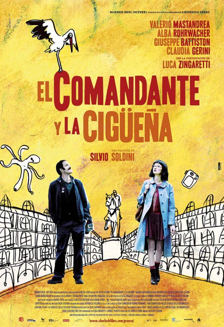 Cartel de El comandante y la cigüeña - España