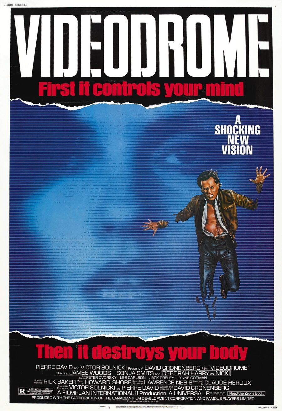 Cartel de Videodrome - Estados Unidos