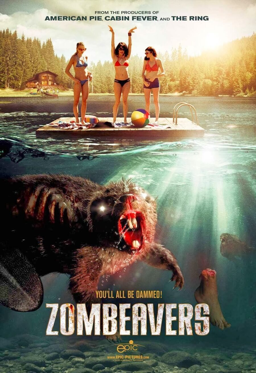 Cartel de Zombeavers (Castores zombies) - EEUU