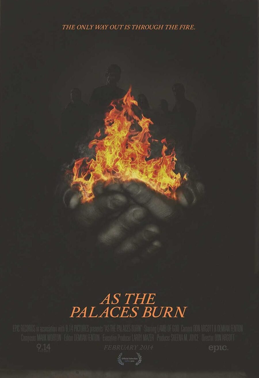 Cartel de As The Palaces Burn - Estados Unidos