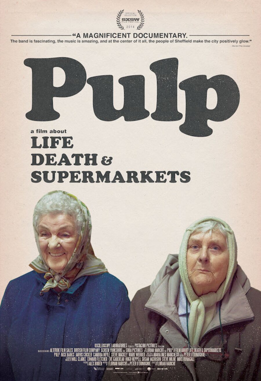 Cartel de Pulp: una película sobre la vida, la muerte y los supermercados - Reino Unido