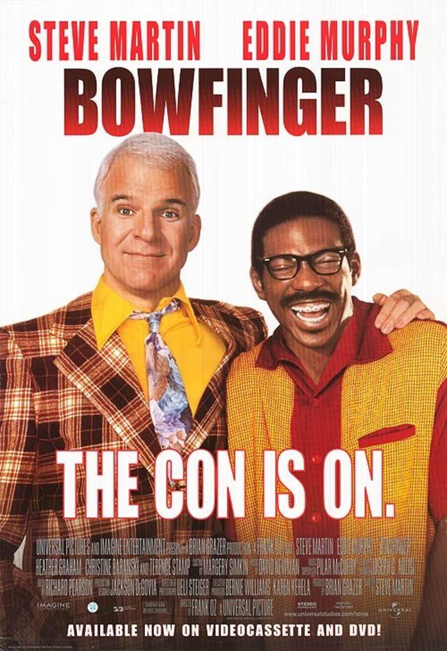 Cartel de Bowfinger, el director chiflado - Estaodos Unidos