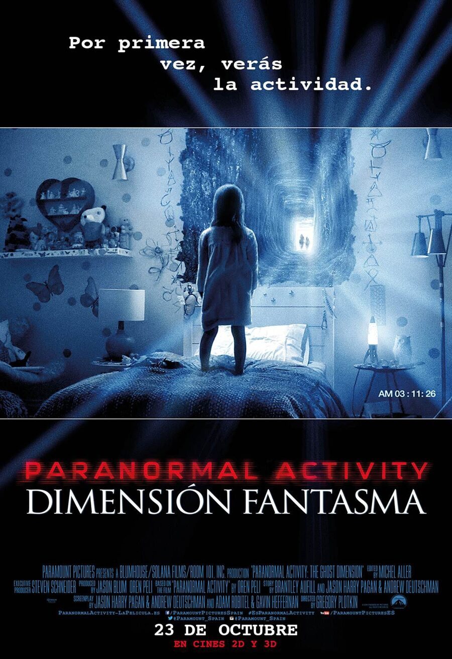 Cartel de Actividad Paranormal: La Dimensión Fantasma - Paranormal Activity: Dimensión fantasma