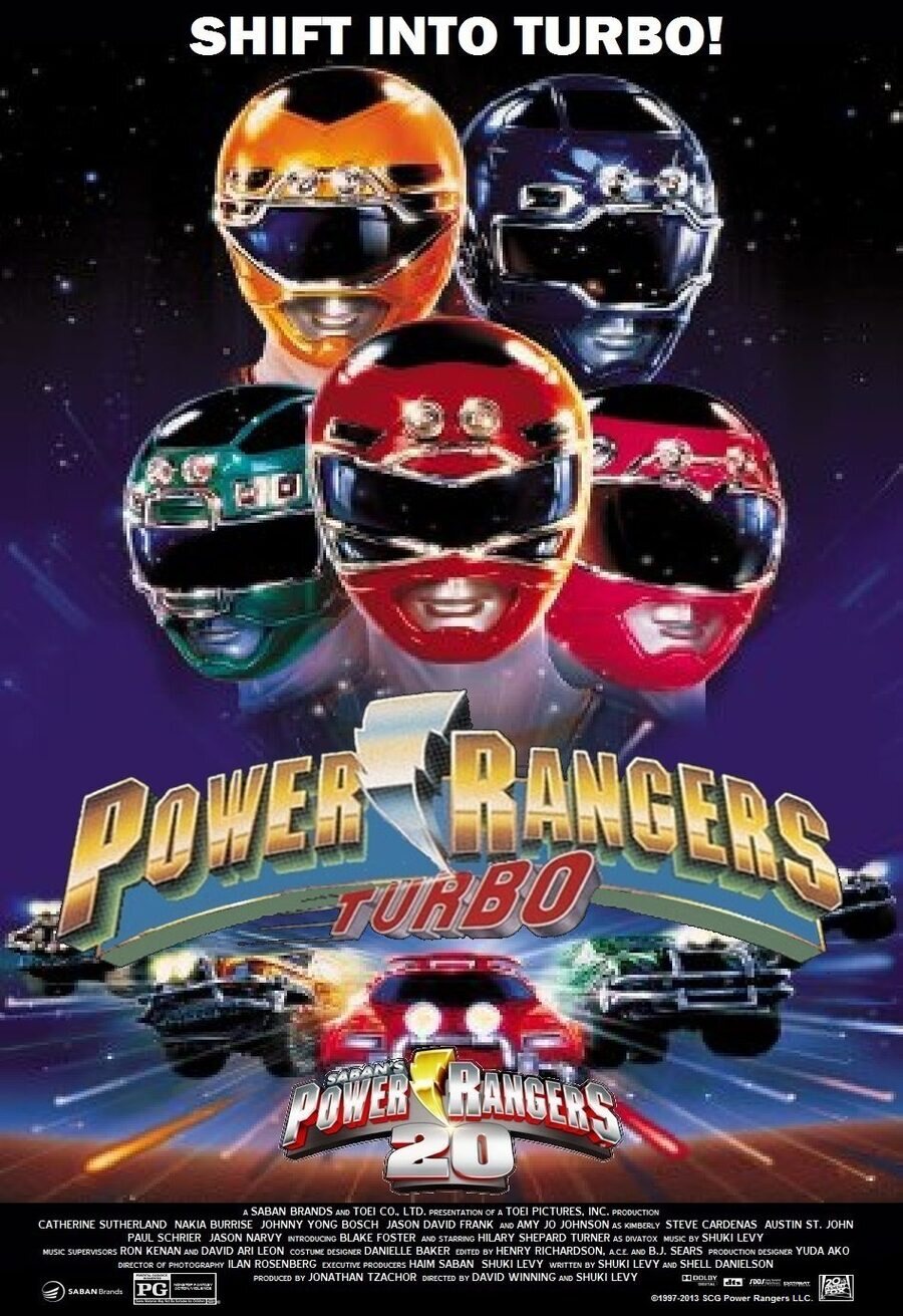 Cartel de Turbo Power Rangers - Internacional