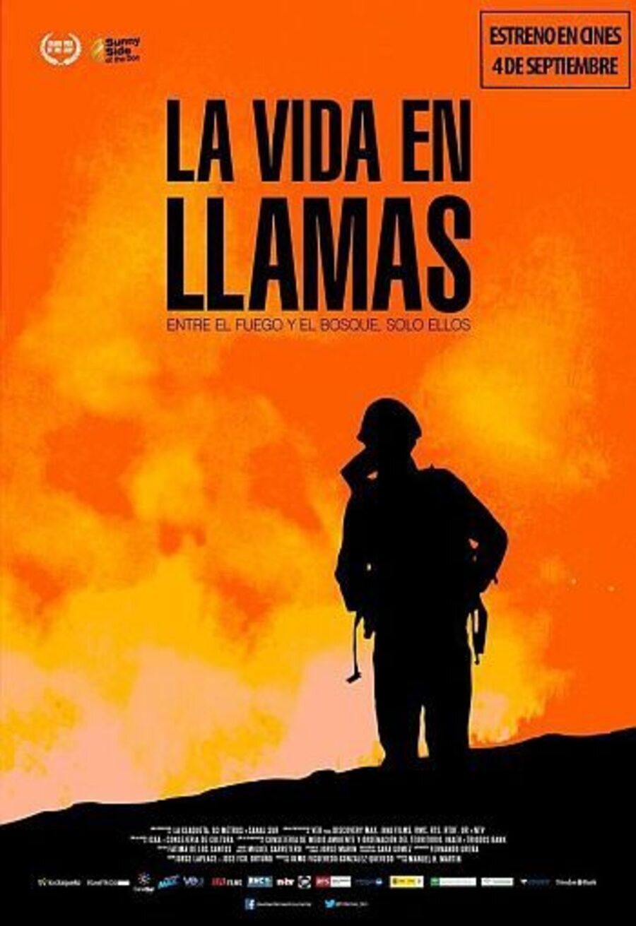 Cartel de La vida en llamas - La vida en llamas