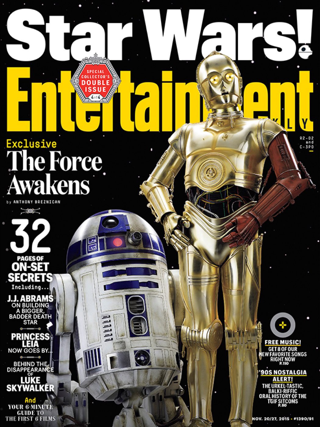 R2-D2 y C-3PO en Entertainment Weekly