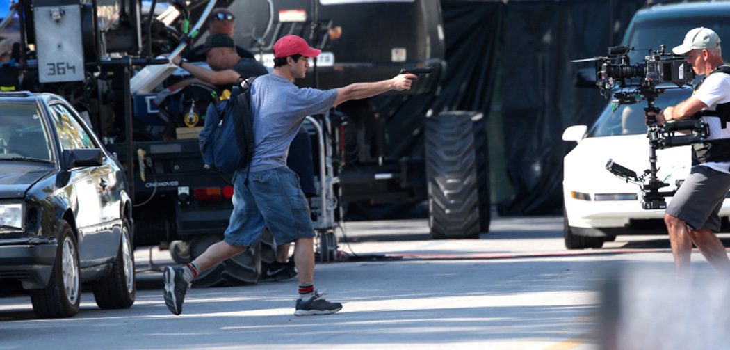 Darren Criss en el rodaje de 'American Crime Story'