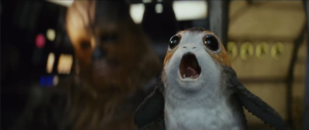 Porgs en el Halcón Milenario