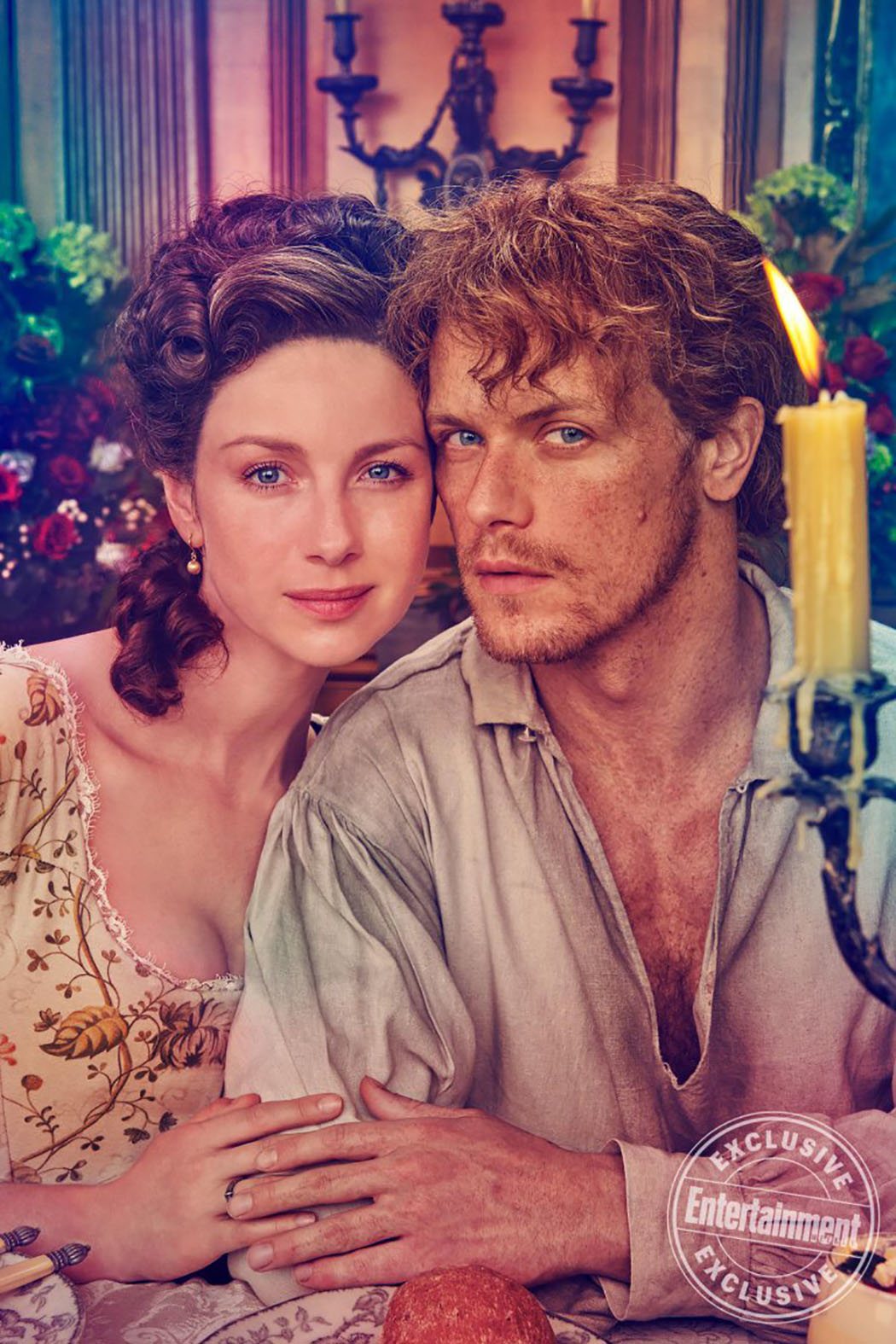 Caitriona Balfe y Sam Heughan