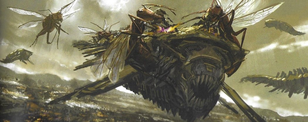 Hormigas gigantes despedazando nave chitauri